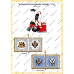 Autriche - Cuirassiers - Uniformes & Drapeaux 1756-1763