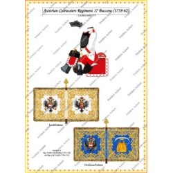 Autriche - Cuirassiers - Uniformes & Drapeaux 1756-1763