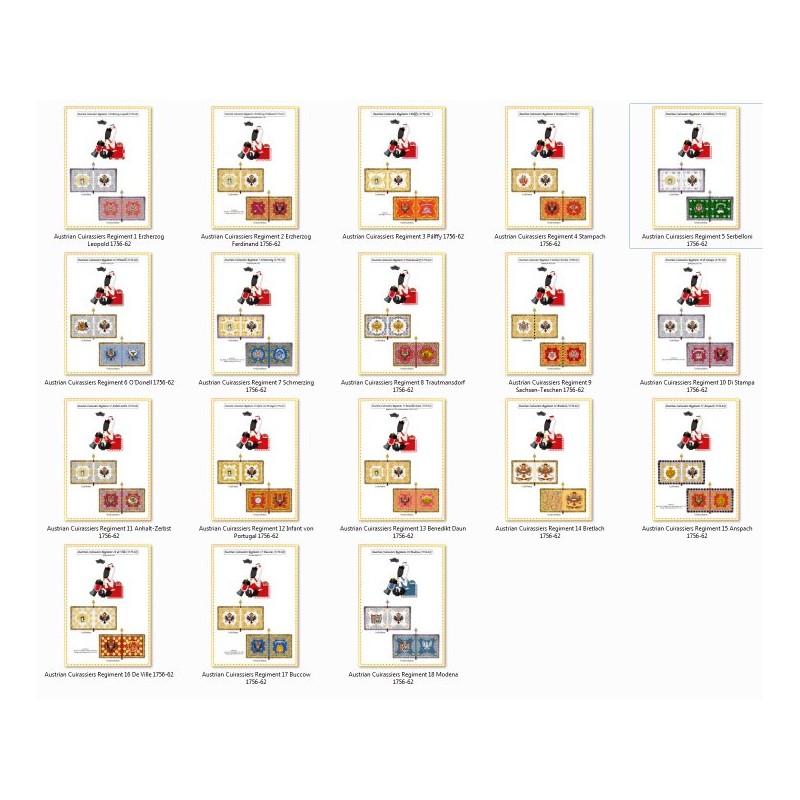 Austria - Cuirassiers - Uniforms & Guidons 1756-1763