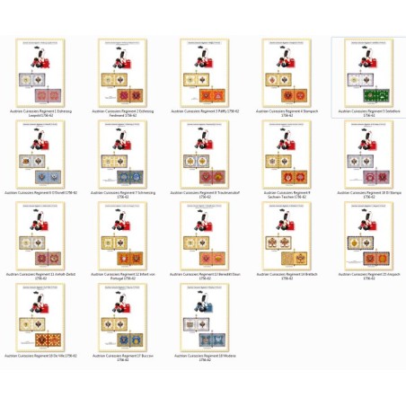 Austria - Cuirassiers - Uniforms & Guidons 1756-1763