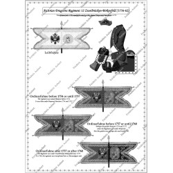 Autriche - Dragons - Uniformes & Drapeaux 1756-1763