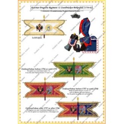 Autriche - Dragons - Uniformes & Drapeaux 1756-1763