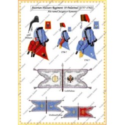 Autriche - Hussards - Uniformes & Drapeaux 1756-1763