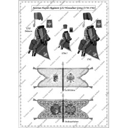 Autriche - Hussards - Uniformes & Drapeaux 1756-1763