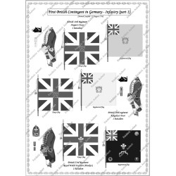 Contingents Britanniques en Allemagne - Uniformes & Drapeaux 1758-1762