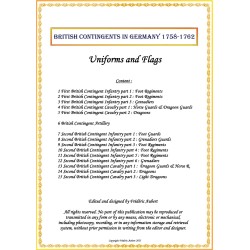 Contingents Britanniques en Allemagne - Uniformes & Drapeaux 1758-1762