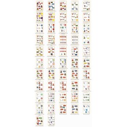 Minden - Set COMPLET des 59 planches.