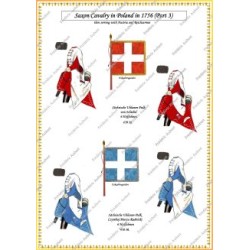 Saxe - Armée en 1756 - Uniformes et Drapeaux