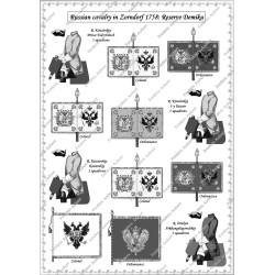 Zorndorf - Armée Russe: Uniformes et Drapeaux