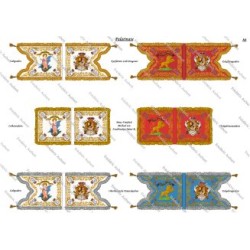 Armée Palatine: Drapeaux à Imprimer (6 planches)