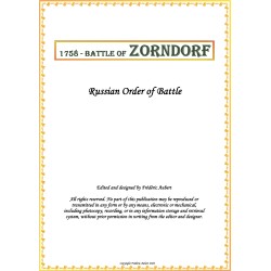 Zorndorf - Ordres de Bataille