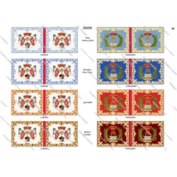 Armée Saxonne: Drapeaux à Imprimer (8 planches)