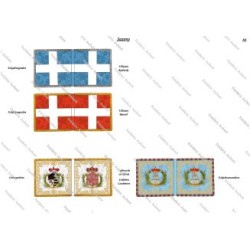 Armée Saxonne: Drapeaux à Imprimer (8 planches)