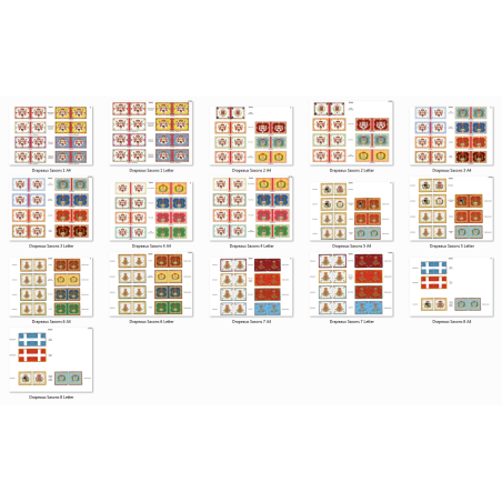 Armée Saxonne: Drapeaux à Imprimer (8 planches)