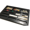 5 Black countertrays with transparent lid for 5/8" (15mm) counters