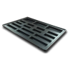 5 Black countertrays with transparent lid for 5/8" (15mm) counters