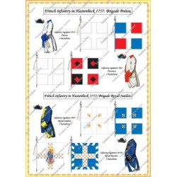 Hastenbeck - Armée Française: Uniformes et Drapeaux
