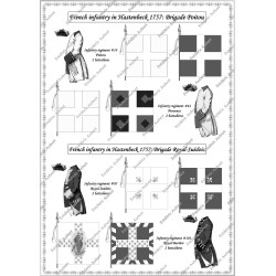 Hastenbeck - Armée Française: Uniformes et Drapeaux