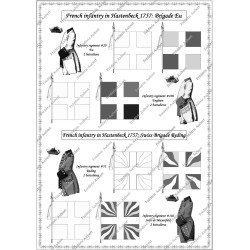 Hastenbeck - Armée Française: Uniformes et Drapeaux
