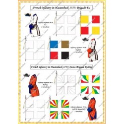 Hastenbeck - Armée Française: Uniformes et Drapeaux