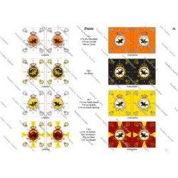 Prussian Army - Infantry: Flags to Print (19 plates)