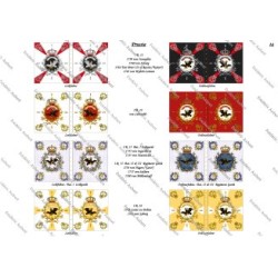 Prussian Army - Infantry: Flags to Print (19 plates)