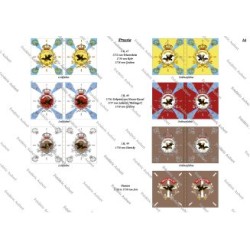 Prussian Army - Infantry: Flags to Print (19 plates)