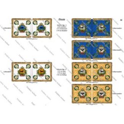 Armée Prussienne - Cavalerie: Drapeaux à Imprimer (13 planches)