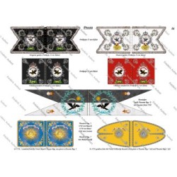 Prussian Army - Cavalry: Flags to Print (13 plates)