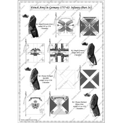 French Army in Germany - Uniforms and Flags 1757-1762