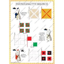 Armée Française en Allemagne "Infanterie" - Uniformes & Drapeaux 1757-1762