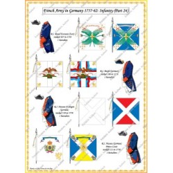 Armée Française en Allemagne "Infanterie" - Uniformes & Drapeaux 1757-1762