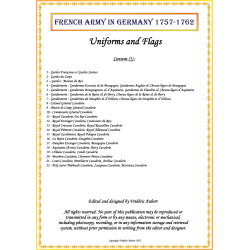Armée Française en Allemagne "Cavalerie" - Uniformes & Drapeaux 1757-1762