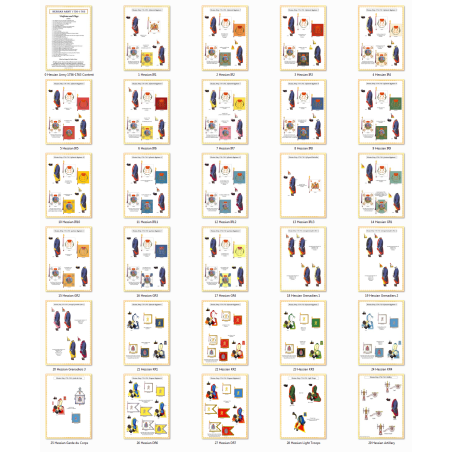 Armée de Hesse-Cassel - Uniformes & Drapeaux 1756-1763